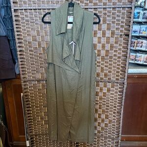 Anthropologie Olive Green Sleeveless Vest